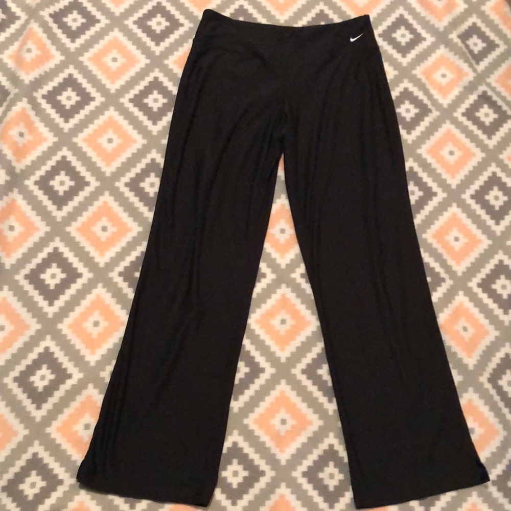 Nike FITDRY Black Full Length Training Pants SzM